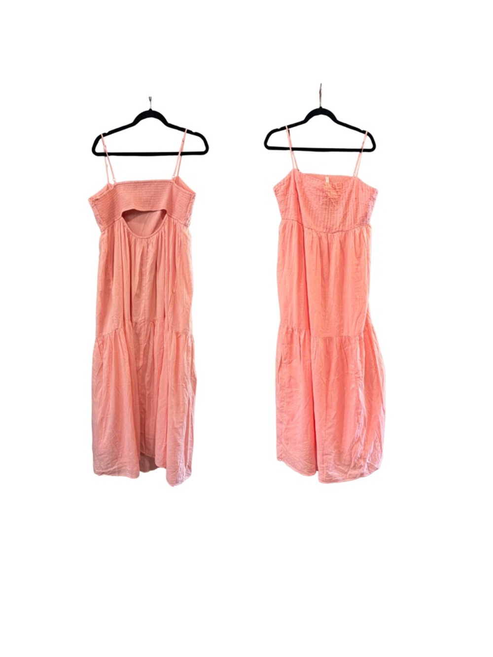 American Eagle $99 Coral Smocked Tiered Maxi XL Like new! Spring 2026